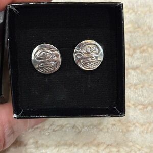 Bill Reid Gallery Northwest Coast Art earrings silver NWT (box)